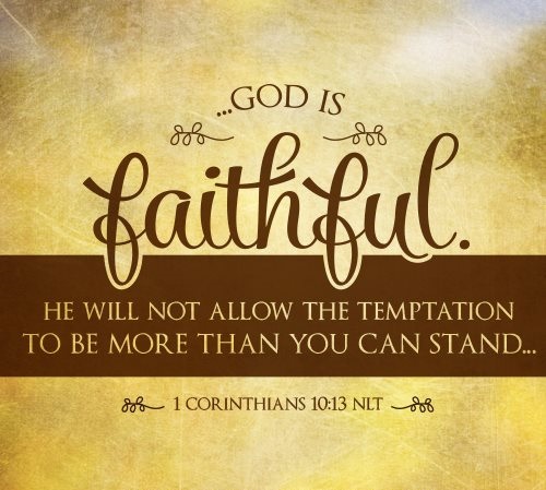 God is faithful - temptation