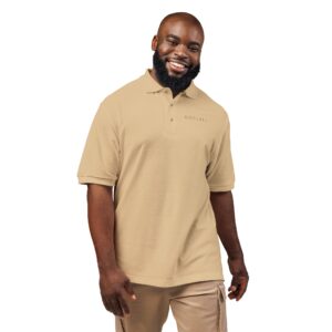 GOD > ALL Dark Text Embroidery Polo Shirt